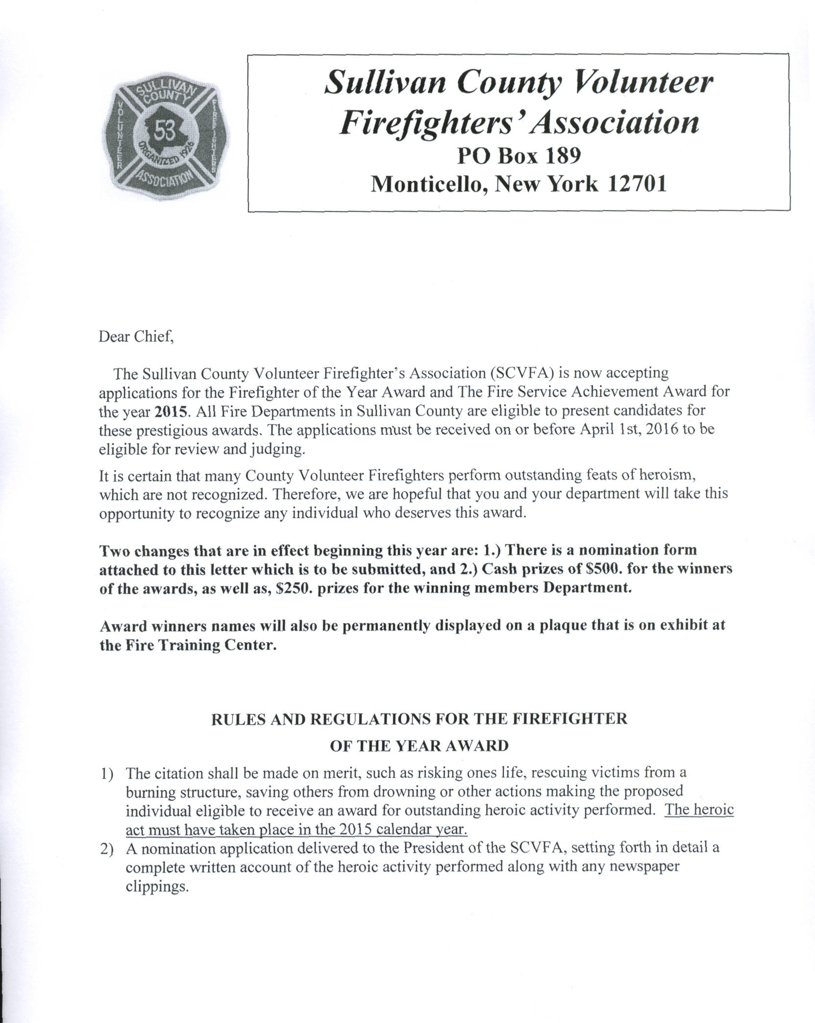 firefighter awards program firefighter recommendation letter sample